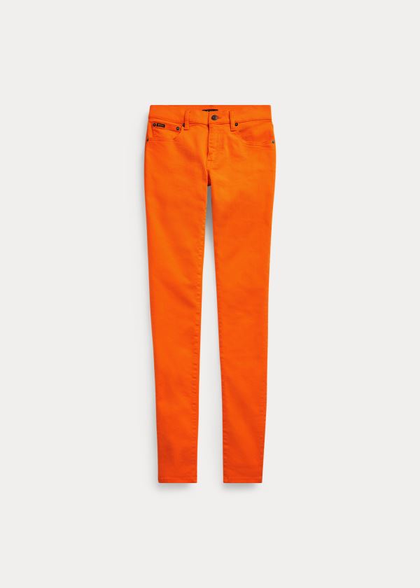 Calças De Ganga Polo Ralph Lauren Tompkins Stretch Skinny Mulher 53879-XEOJ